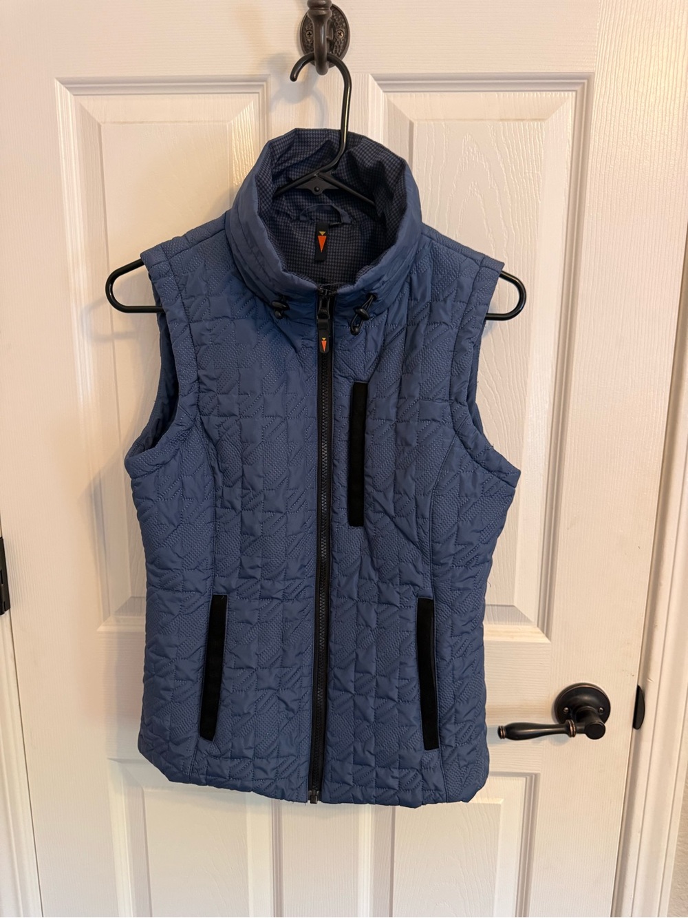 Kerrits Women’s Small Blue Quilted Riding Vest Equestrian Full Zip